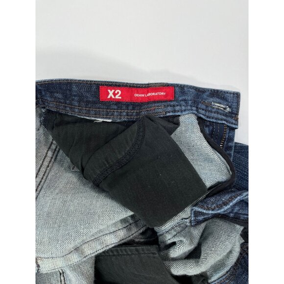 Vintage Express X2 Jeans Retro Worn In Denim Blue Express Womens Flare Jeans - Picture 6 of 7